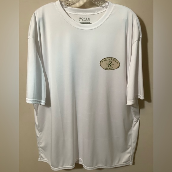 Port&Company Kahua Ranch Hawaii tee from the “Big Island” ranch. White 2XL NWOT - Picture 1 of 2